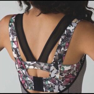 Lululemon• Super Sport Tank Bra Butterfly